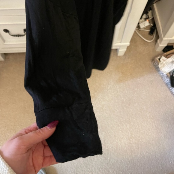 Express Black Women's Blouse with Zipper Detail - Picture 5 of 5